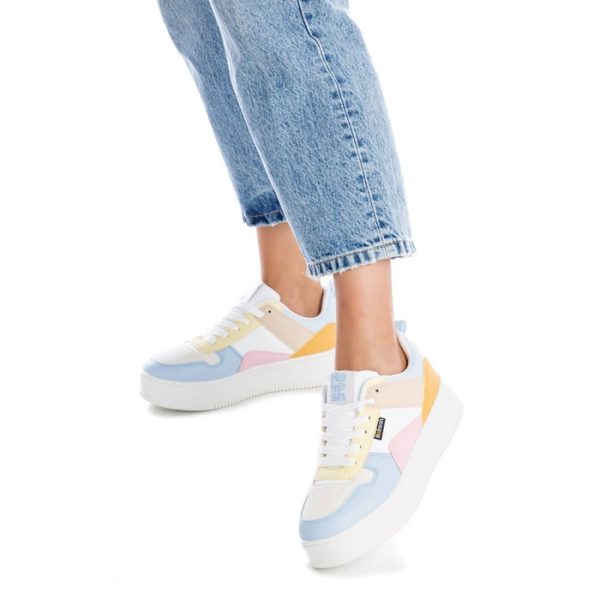 Multi Pastel Lace-up Trainer