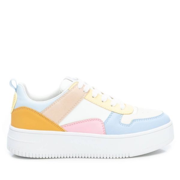 Multi Pastel Lace-up Trainer