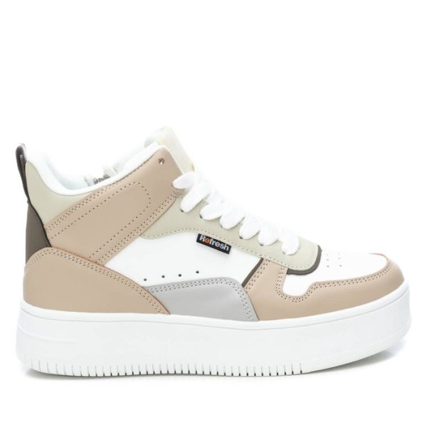 Taupe High Top Trainer