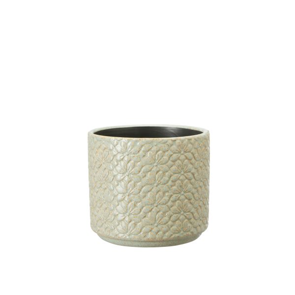 Light Green Small Floral Lydia Pot