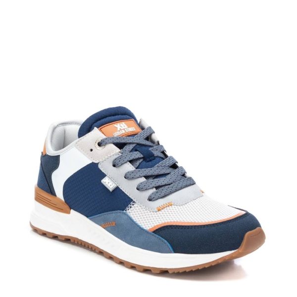 Navy PU Mens Trainer