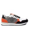 Orange & Black Textured Mens Trainer