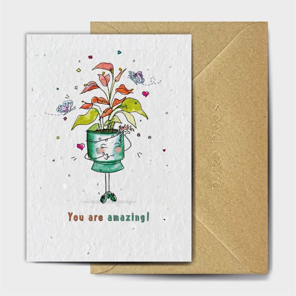 AN AMAZING ANTHURIUM AT THAT Plantable Card