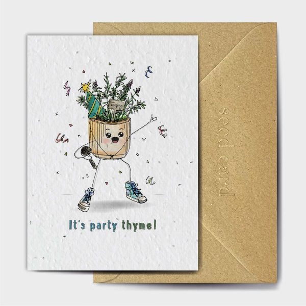 IT'S PEANUT BUTTER BIRTHDAY THYME Plantable Card