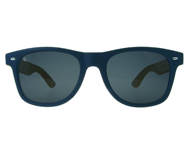 Matt Blue & Bamboo Ash Polarised Sunglasses