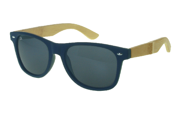 Matt Blue & Bamboo Ash Polarised Sunglasses