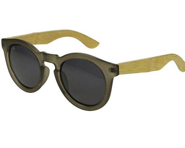 Matt Grey & Bamboo Kennedy Polarised Sunglasses
