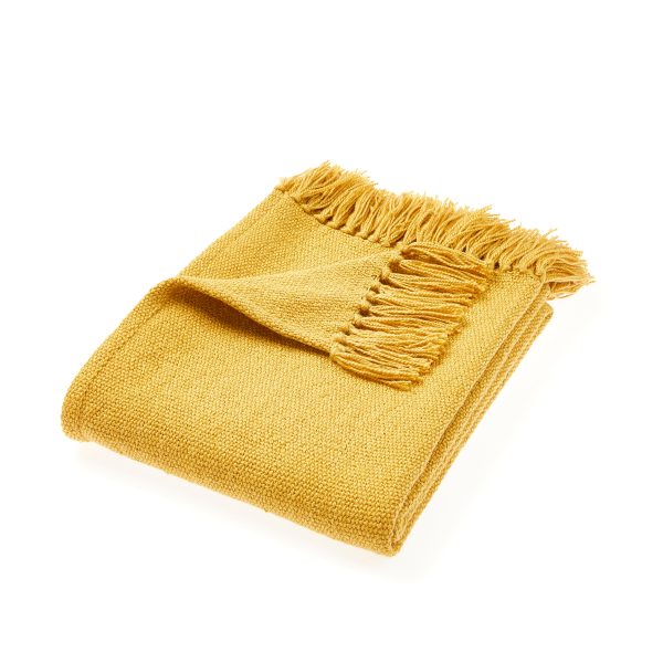 Plain Gold Throw