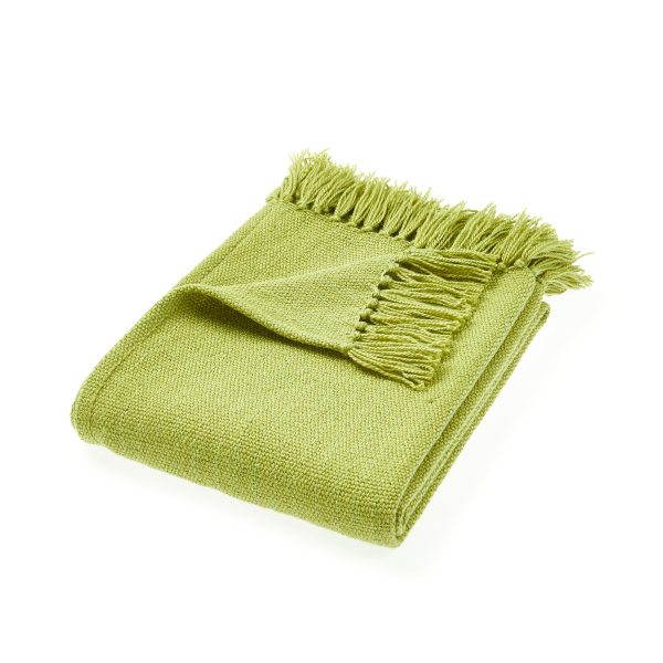 Plain Green Throw