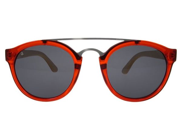 Red & Bamboo Tokyo Polarised Sunglasses