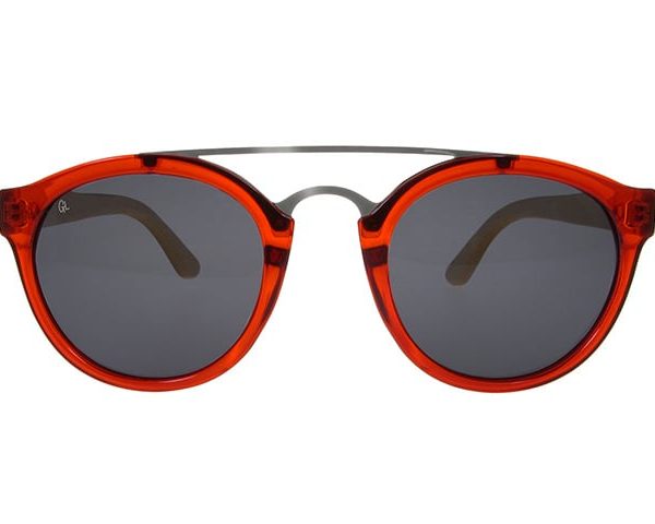 Red & Bamboo Tokyo Polarised Sunglasses