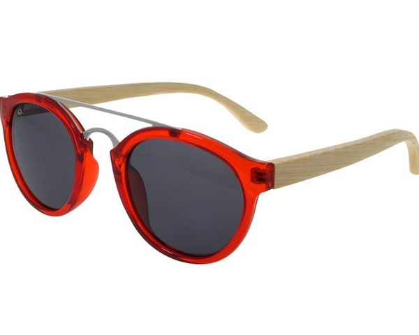 Red & Bamboo Tokyo Polarised Sunglasses