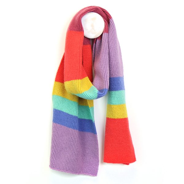 Bright Mixed Colours Block Scarf