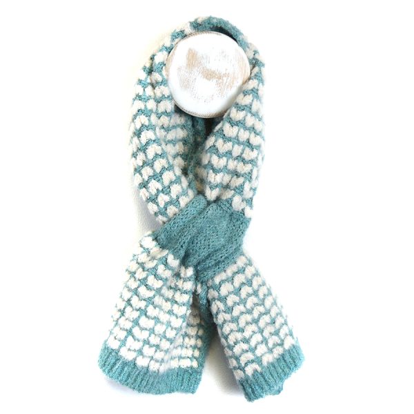 Duck Egg Heart Pull Through Scandi Scarf