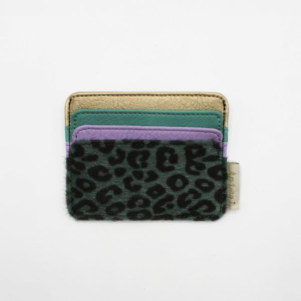 Animal Lilac Leopard Print Card Holder